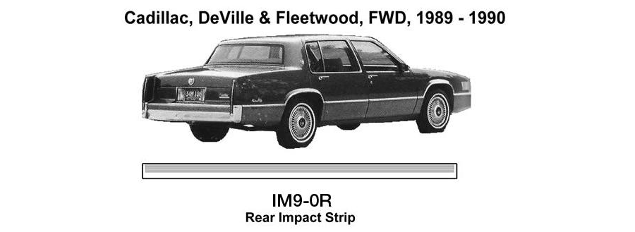 Cadillac DeVille / Fleetwood Rear End Impact Strip 1989 1990 IM9-CR