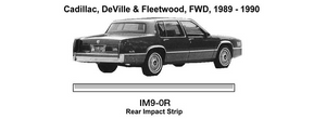 Cadillac DeVille / Fleetwood Rear End Impact Strip 1989 1990  IM9-CR