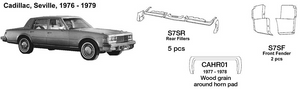 Cadillac Seville Rear Fillers 1976 1977 1978 1979  S7SR