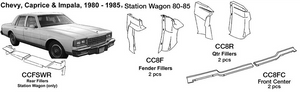 Chevrolet Caprice / Impala / Station Wagon Quarter Fillers 1980 1981 1982 1983 1984 1985  CC8R