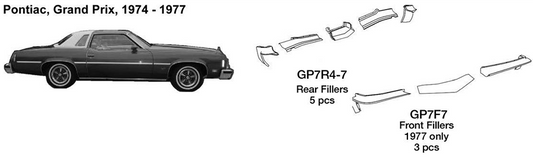 Pontiac Grand Prix Front Fillers 1977 GP7F7