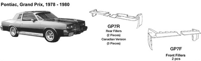 Pontiac Grand Prix Front Fillers 1978 1979 1980 GP7F